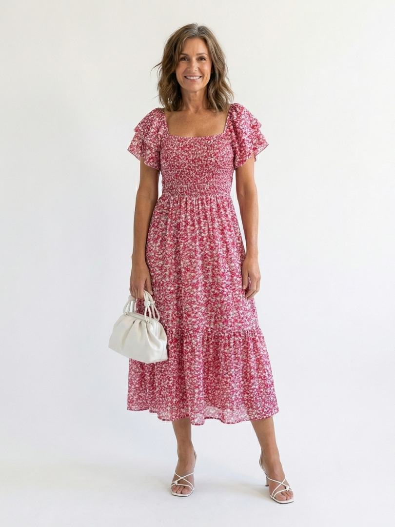 Ainhoa™ | Vestido Midi Floral y Femenino