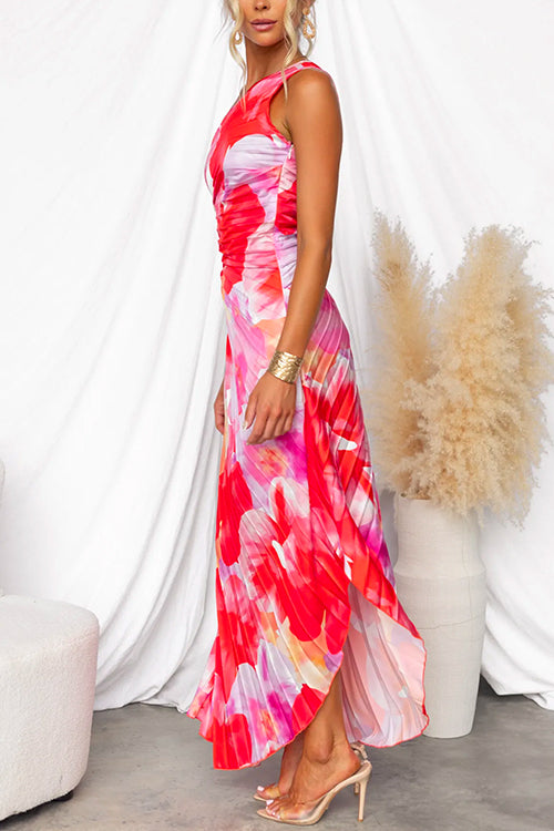 Ivy & Grace™ | Pleated One-Shoulder Dress