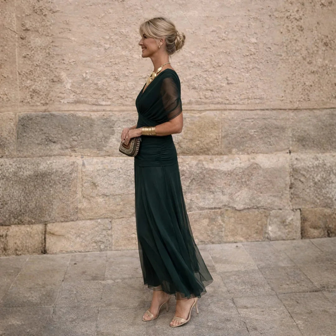 Eliza | Elegant Pleated Maxi Dress