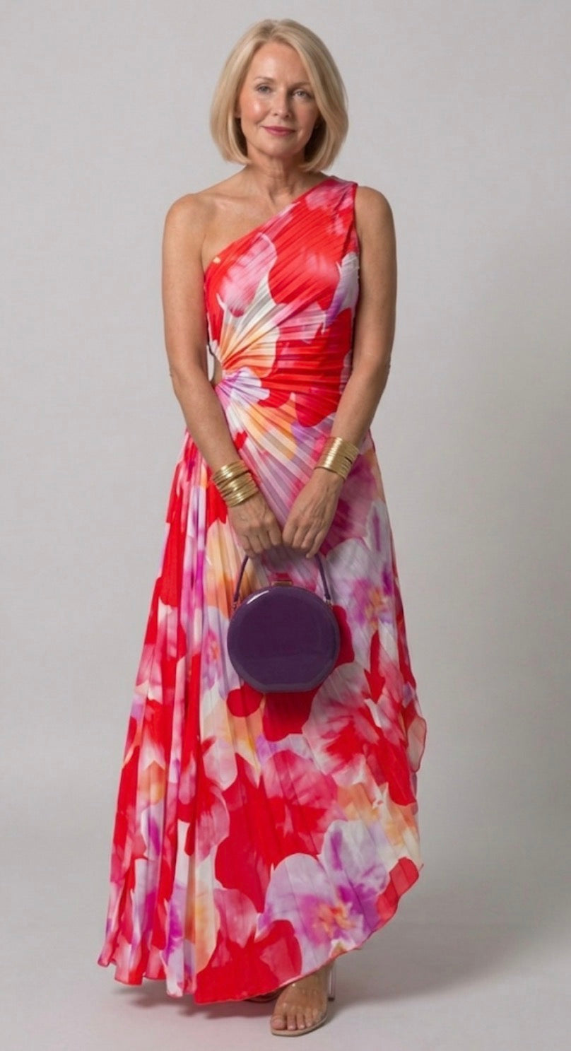 Ivy & Grace™ | Vibrant Tropical Evening Dress