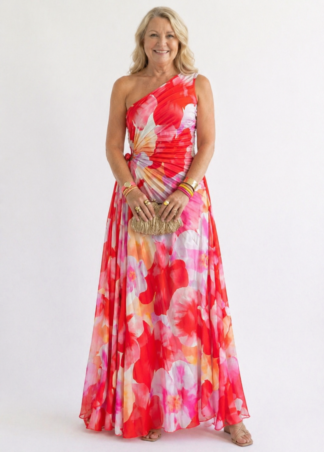 Ivy & Grace™ | Vibrant Tropical Evening Dress