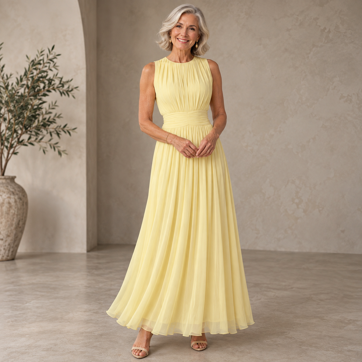 Iselle | Flattering Waist Maxi Dress