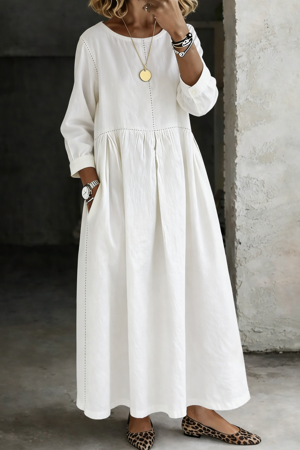 Zephyrelle | Vintage Denim Maxi Dress
