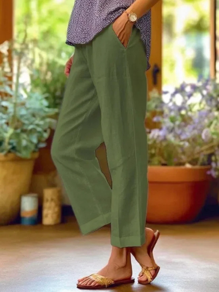 Della | Relaxed Tapered Cropped Pants