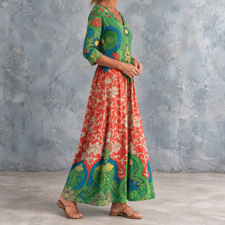 Zola | Boho Floral Maxi Dress