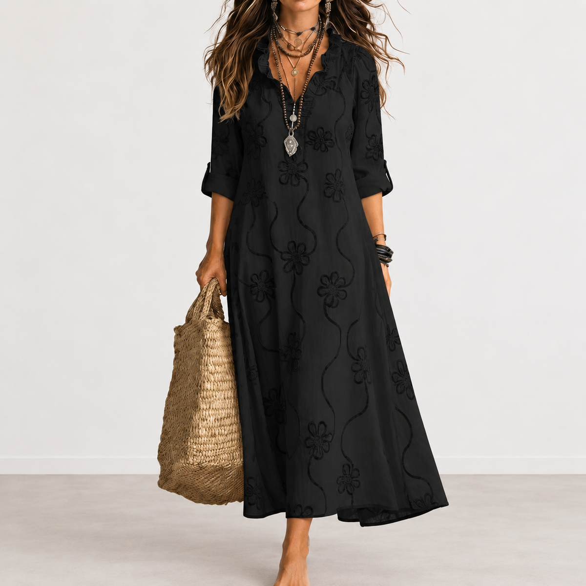 EVELYN MELBOURNE | FLORAL MAXI DRESS FOR WOMEN