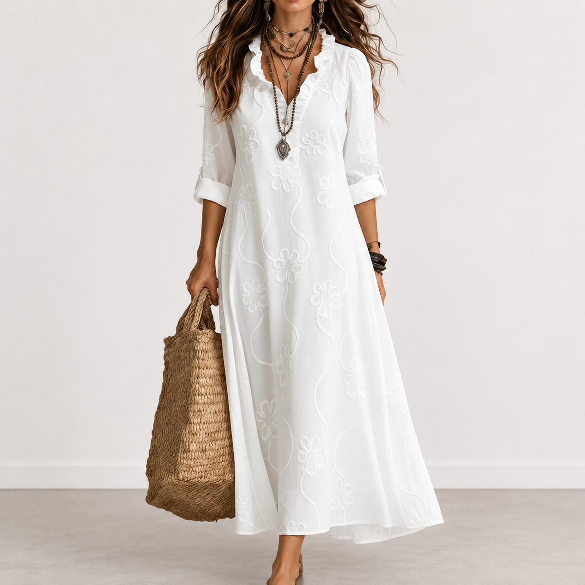 EVELYN MELBOURNE | FLORAL MAXI DRESS FOR WOMEN