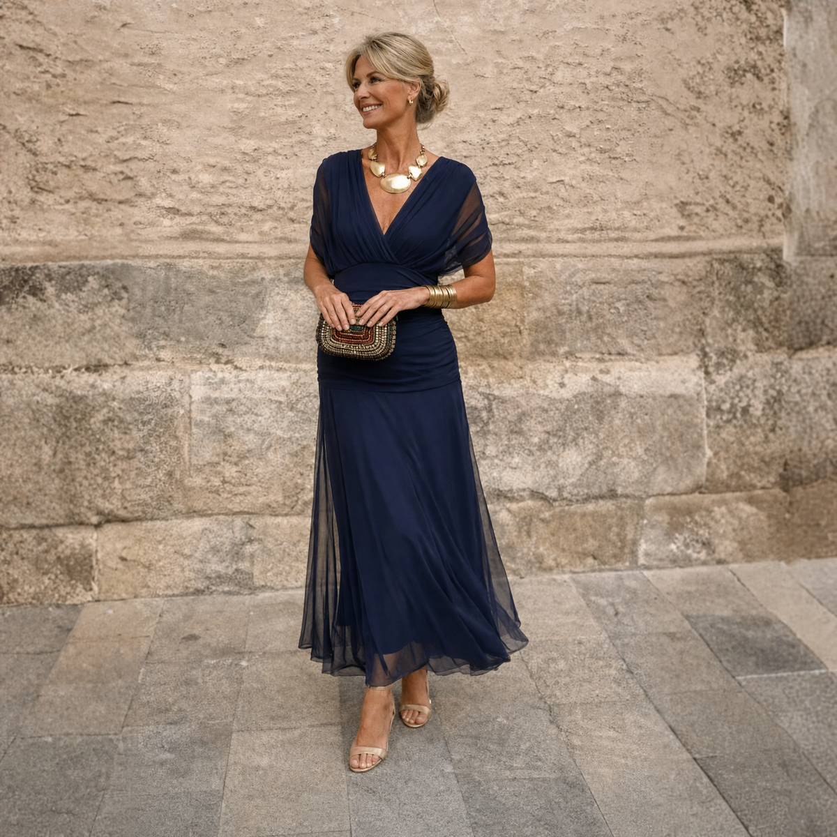 Eliza | Elegant Pleated Maxi Dress