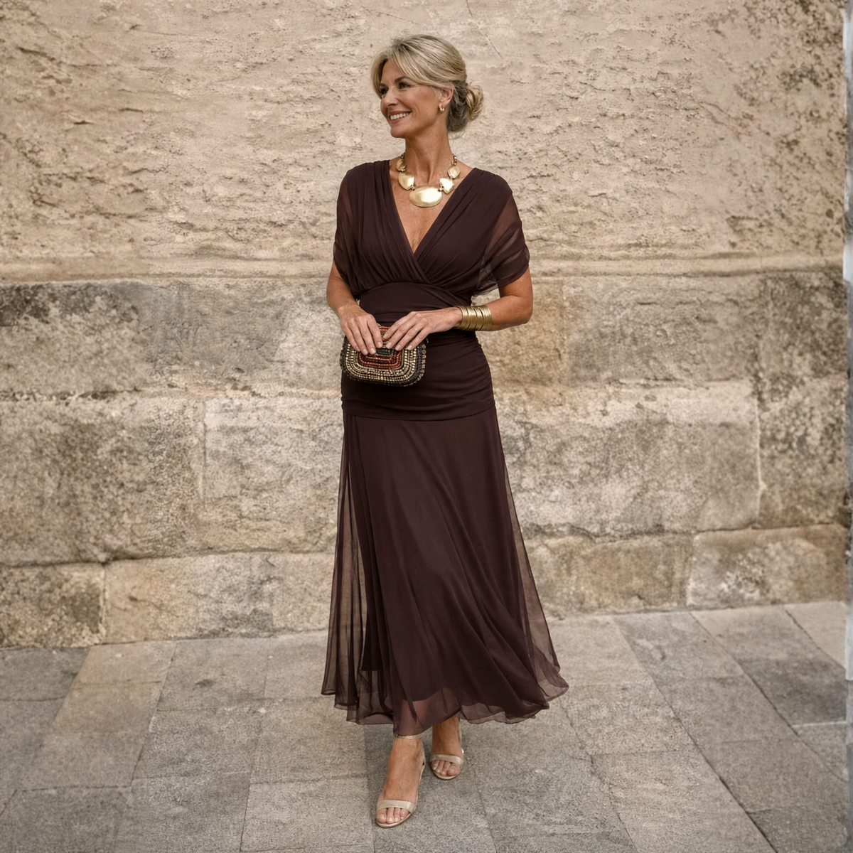 Eliza | Elegant Pleated Maxi Dress