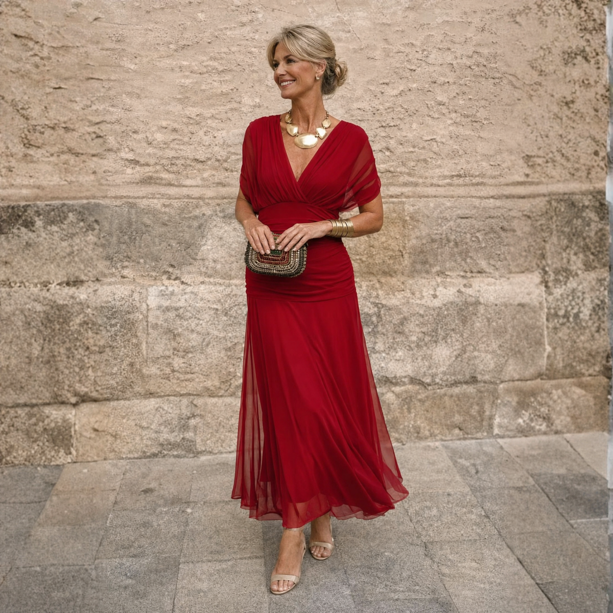 Eliza | Elegant Pleated Maxi Dress