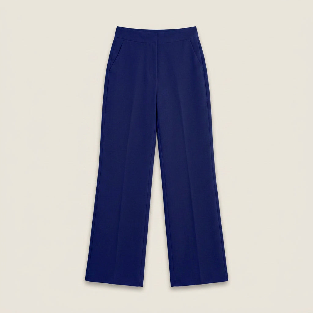 Elena™ | Pantalón Recto de Talle Alto