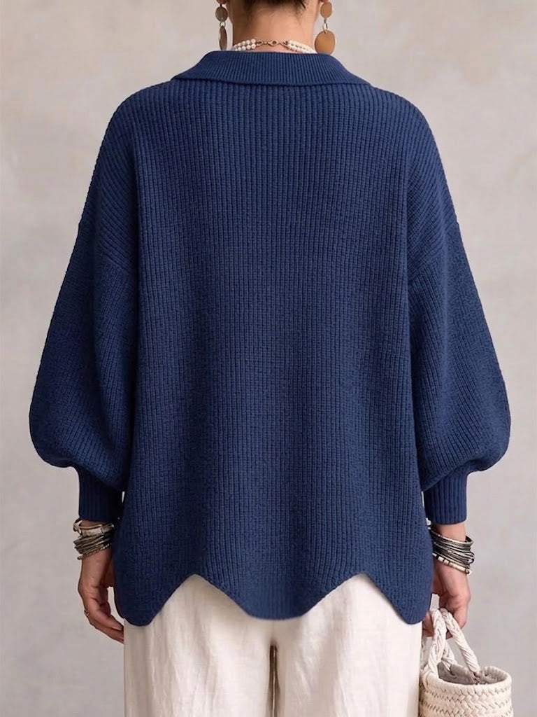 Isadora™ | Cárdigan Oversize con Botones Dorados